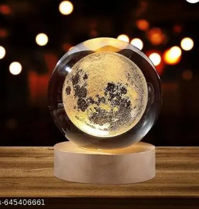 3D Crystal Moon Lamp