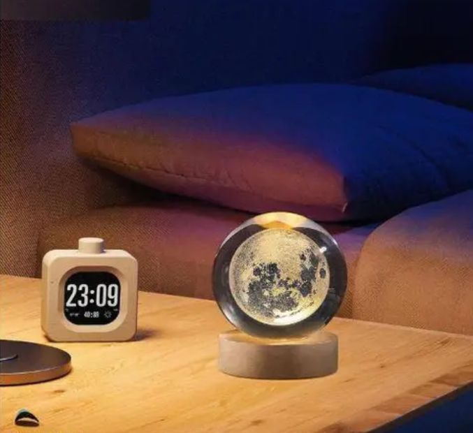 3D Crystal Moon Lamp