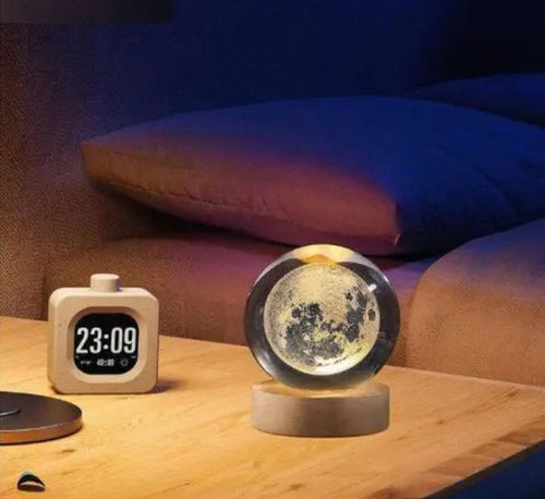 3D Crystal Moon Lamp
