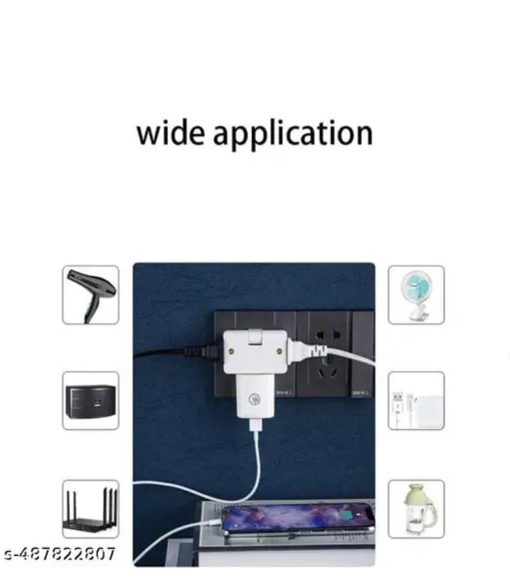 Rotate Plug EU Converter 3 in 1