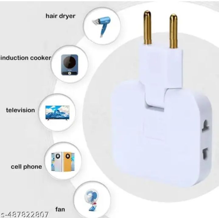 Rotate Plug EU Converter 3 in 1